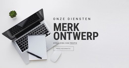 Merkontwerp - Webpaginasjabloon