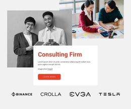 Professional Consulting Firm - One Page Template