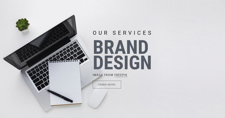 Brand Design One Page Template