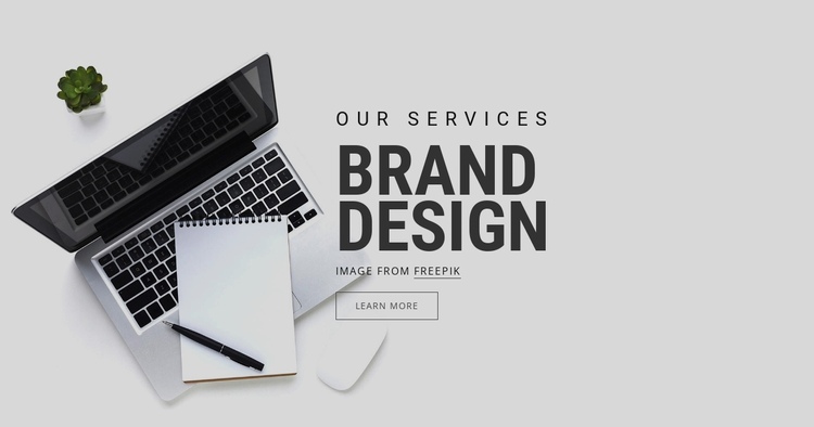 Brand Design One Page Template