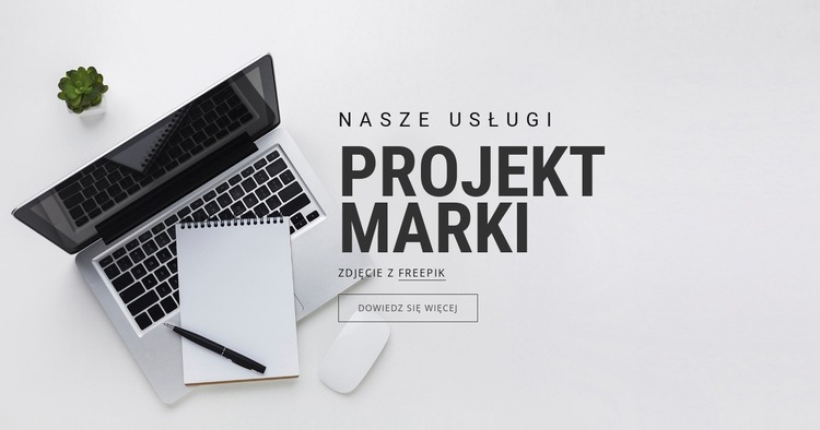 Projekt marki Szablon witryny sieci Web