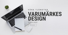 Varumärkesdesign - Webbsidamall
