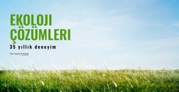 Ekoloji Çözümleri - Tek Sayfalık Web Sitesi Şablonu