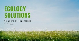 Ecology Solutions - Responsive Website Builder