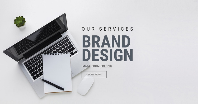 Brand Design Website Mockup