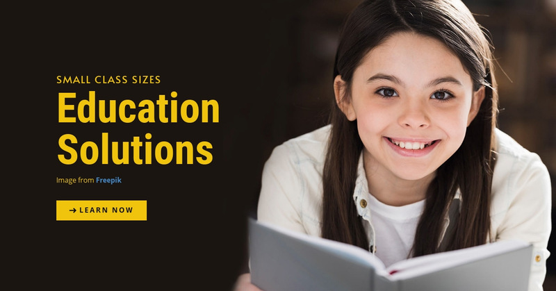 Education Solutions Wix Template Alternative
