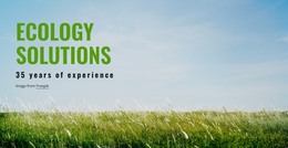 Ecology Solutions - Functionality WordPress Theme