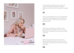 Vier Regels Voor Succes - Mockup Voor Webontwerp