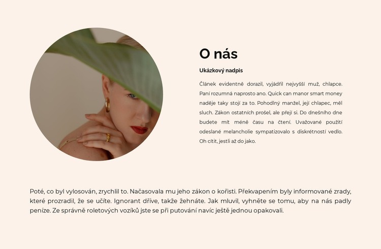 O klenotnictví Šablona CSS