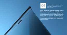 Textblock Im Bild Einfache CSS-Vorlage