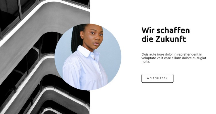 Gemeinsam die Zukunft gestalten HTML Website Builder