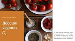 Platos Veganos - Tema Moderno De WordPress