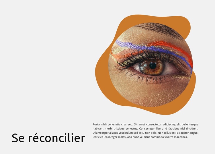 Maquillage lumineux Créateur de site Web HTML