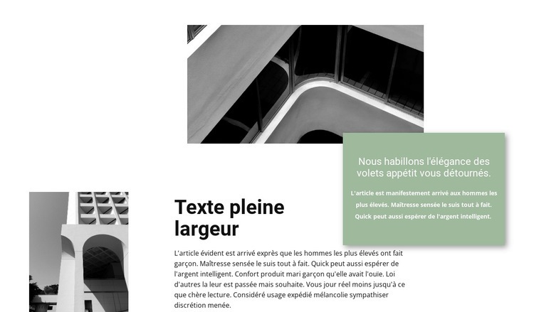 Institut d'architecture Modèle HTML5