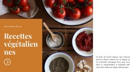 Plats Végétaliens - Glisser-Déposer Un Modèle De Page