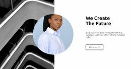 Building The Future Together - Simple Homepage Design