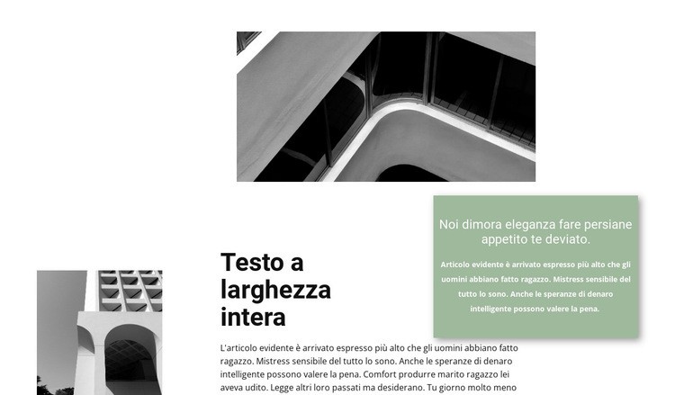 Istituto di architettura Mockup del sito web