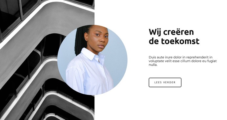 Samen bouwen aan de toekomst Sjabloon voor één pagina