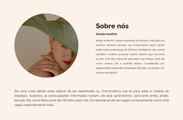 Sobre A Joalheria - Modelo WordPress