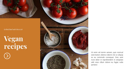 Vegan Dishes - Online Templates