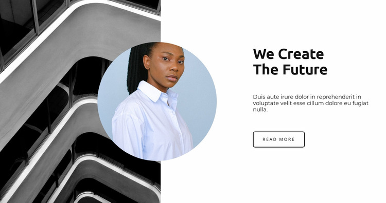 Building the future together Website Mockup