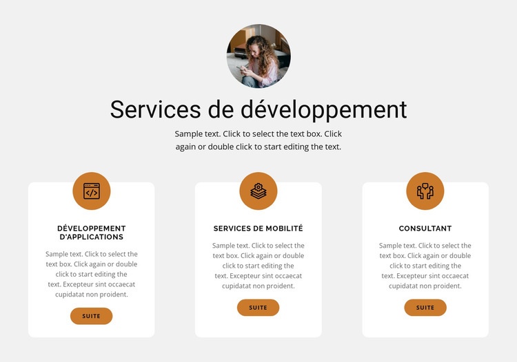 Logiciel Modèles de constructeur de sites Web