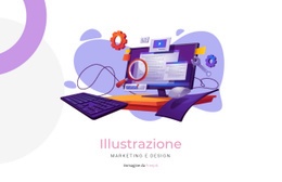 Layout Di Pagina Per Illustrazione Della Creazione