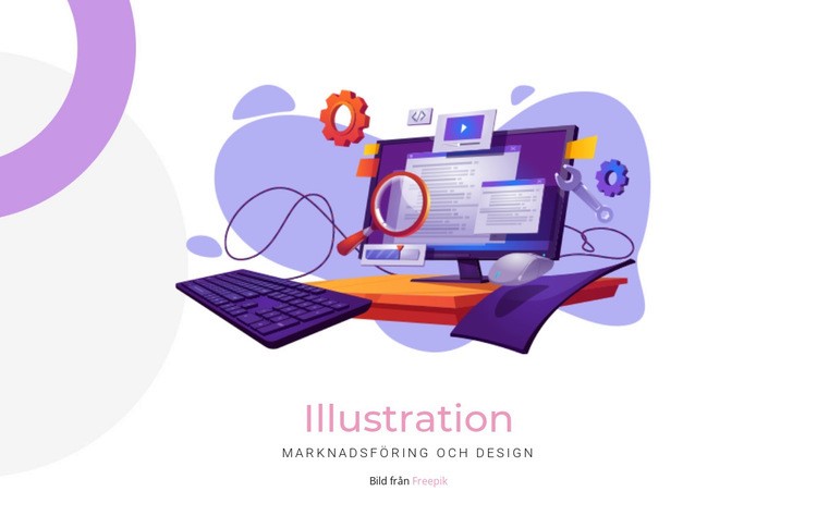 Skapande illustration WordPress -tema