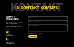 Kontakte Und Kontakt Aufnehmen – Kostenlose HTML5-Vorlage