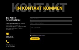 Kontakte Und Kontakt Aufnehmen - Website-Vorlagen