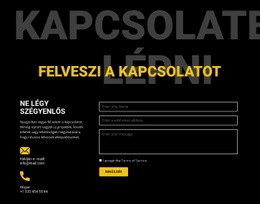 Kapcsolatok És Lépjen Kapcsolatba - Webhelysablonok