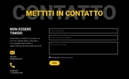 Contattaci E Mettiti In Contatto - Modelli Di Siti Web
