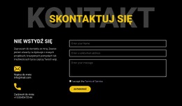 Kontakty I Skontaktuj Się Z Nami - Darmowy Kreator Stron Internetowych Do Pobrania