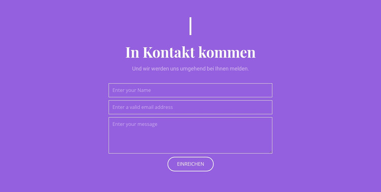 Kontaktieren Sie unser Studio HTML-Vorlage