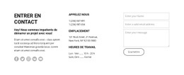 CSS Gratuit Pour Heures D'Ouverture Et Contacts