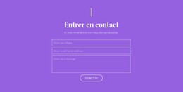 Contactez Notre Studio Modèle De Site Web CSS