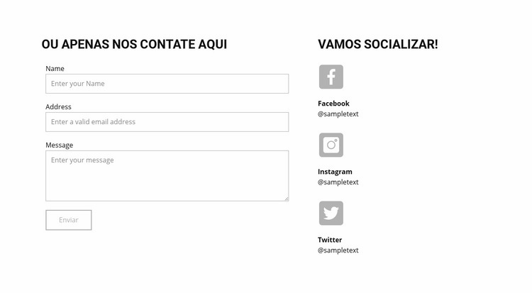 Contate o estúdio de negócios Design do site