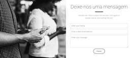 Deixe-Nos Uma Mensagem - Download De Modelo HTML