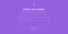 Contate Nosso Estúdio - Bela Página De Destino