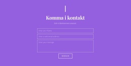 Kontakta Vår Studio - HTML-Webbplatslayout