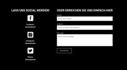 Lass Uns Sozial Werden Flexbox-Vorlage