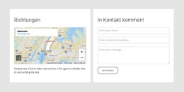 Unsere Standortinformationen – Online-Mockup