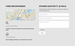 Como Encontrarnos - Design HTML Page Online