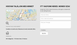 Hogyan Találjon Meg Minket – Reszponzív Webhelysablon
