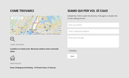 Come Trovarci - Modello Di Sito Web Reattivo