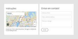 Nossa Informação De Localização - Modelo HTML5 De Funcionalidade