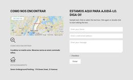 Como Nos Encontrar – Modelo De Site Responsivo