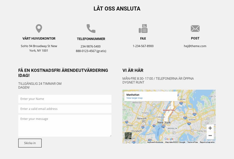 Låt oss ansluta vår studio CSS -mall