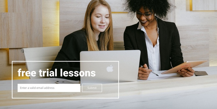 Free lessons Elementor Template Alternative