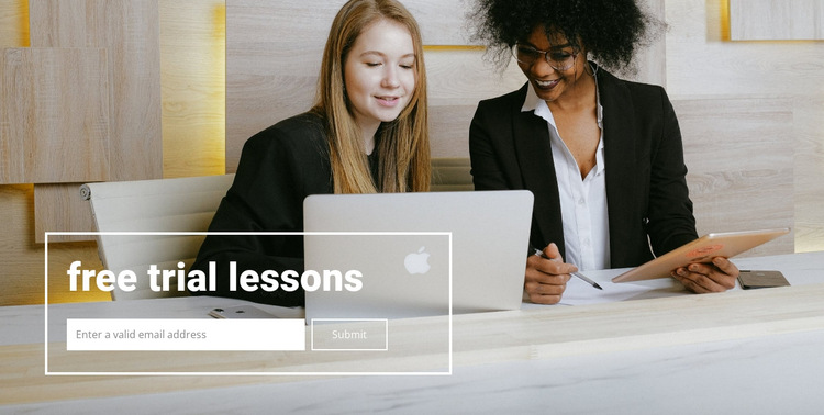 Free lessons HTML5 Template